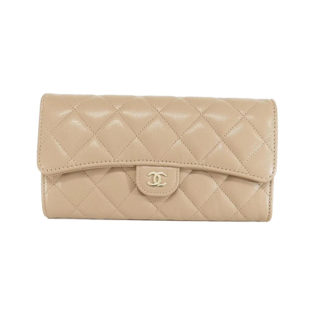 CHANEL Cream Wallet